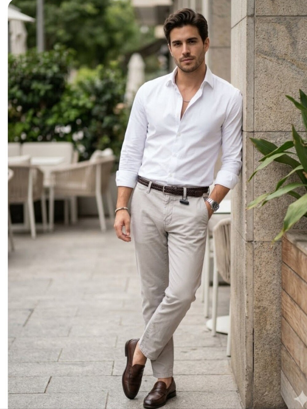 Calvin Klein Stone Beige Men's Chino Pants